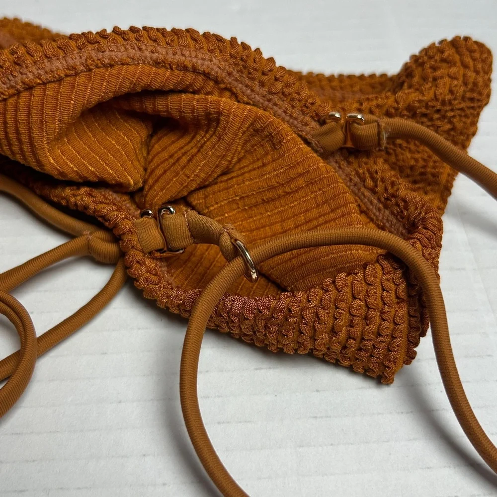Textured Bembe‎ Bandeau CS42-Copper Scrunch size L Preowned